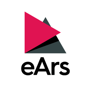 Logo di eArs, società di creazione multimedia (audio, podcast, video zoom)