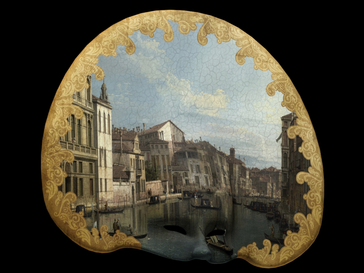 carnevale di venezia realtà aumentata maschera schermo